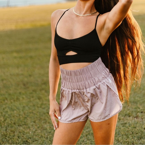 Free People Pants - FREE PEOPLE MOVEMENT THE WAY HOME SHORT - MOONLIGHT MAUVE 8291